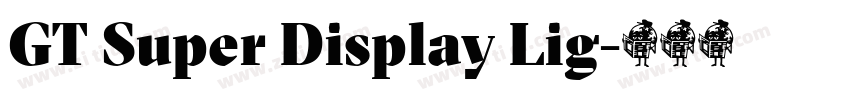 GT Super Display Lig字体转换 GT Super Display Lig字体转换
